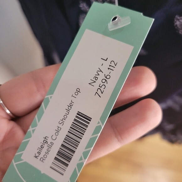 Kayleigh Blue Navy Women Long Sleeve Blouse Top Size Large - Picture 4 of 7